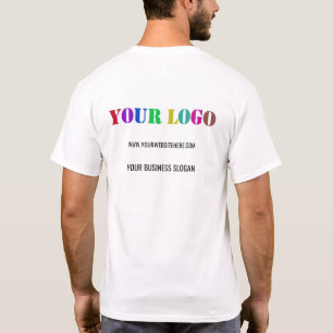 Company Logo and Text Business T-Shirt Template