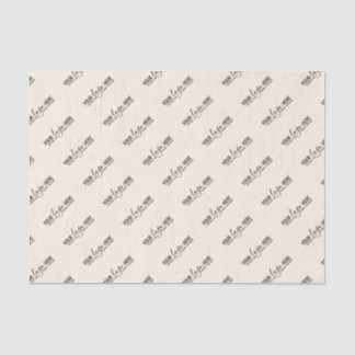 Company Logo Brand Custom Beige Business Tissue Paper