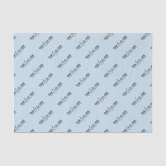 Company Logo Brand Personalised Blue Business Tissue Paper