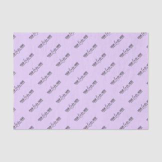 Company Logo Brand Personalised Purple Business Tissue Paper