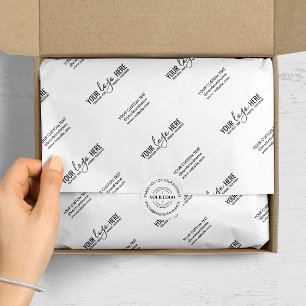 Company Logo Brand Slogan Personalised Business Tissue Paper
