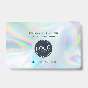 Company Logo Business Holographic Employee ID Badge