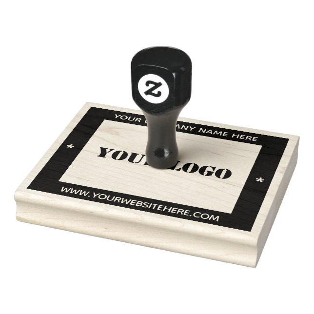 Company Logo Colour Rubber Stamp Example (Stamp)