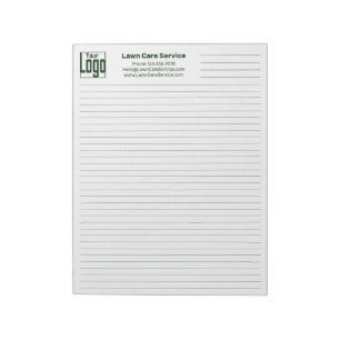 Company Logo Contact Green Line College Rule  Notepad