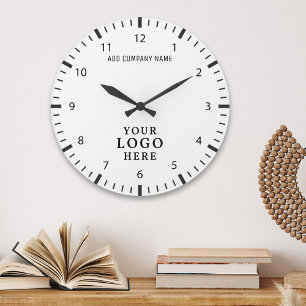 Company Logo Corporate Name Business Branded Promo Large Clock