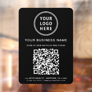 Company Logo Create Your QR Code Black