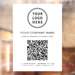 Company Logo Create Your QR Code White