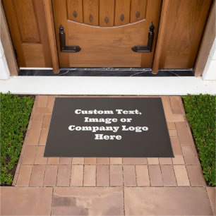 Company Logo Doormat - Custom Grey Welcome Mat
