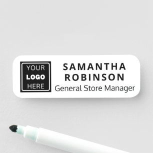 Company Logo Employee Magnet Security Big Name Tag