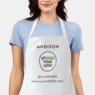 Company Logo Employee Staff Name Apron