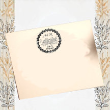 Company Logo Floral Frame Small Business Office