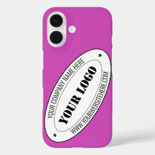 Company Logo iPhone Case Example with Custom Text