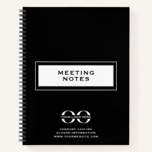 Company Logo Meeting Notes Spiral Notebook