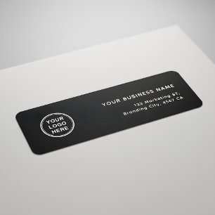 Company Logo Modern Business Return Address Label