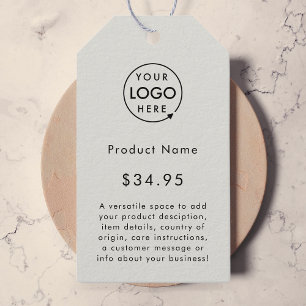 Company Logo   Modern Grey Hang Price Tags