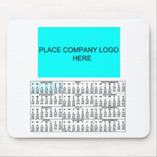Company Logo Mouse Pad with Calendar