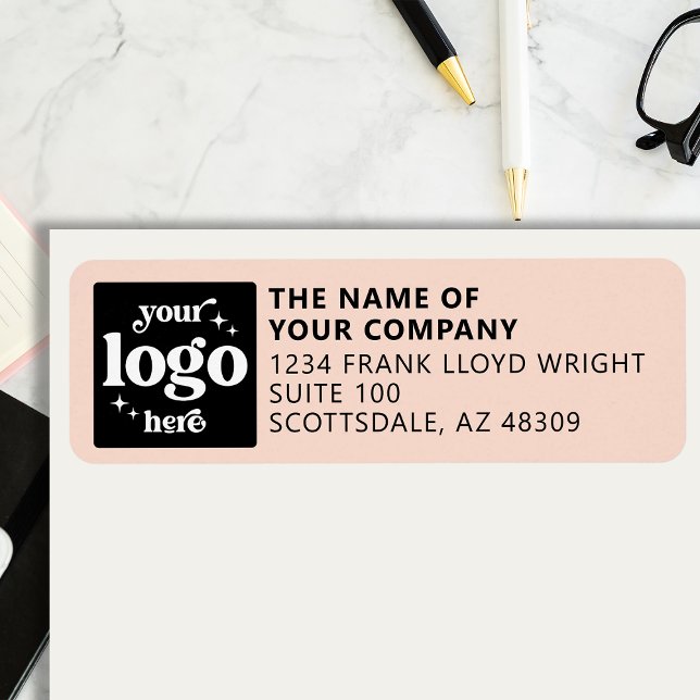 Company Logo Personalised Business Return Address Label (Creator Uploaded)
