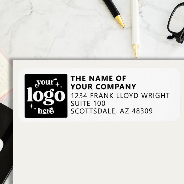 Company Logo Personalised Business Return Address Label (Creator Uploaded)