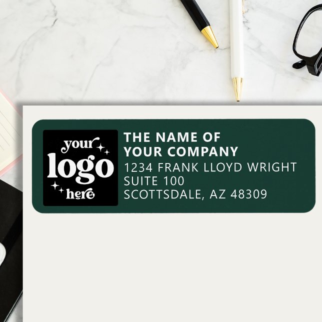 Company Logo Personalised Business Return Address Label (Creator Uploaded)