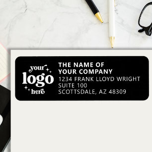 Company Logo Personalised Business Return Address Return Address Label