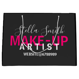 Company logo Personalised Makeup Artist Standard Large Gift Bag