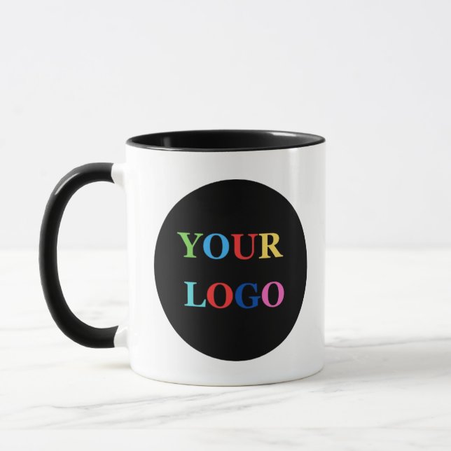 Company Logo Personalized Business Coffee Mug (Left)