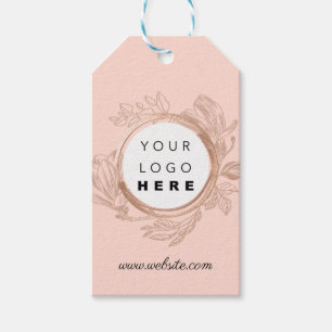 Company Logo Product Description Price Floral Gift Tags