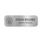 Company Logo Professional Faux Silver