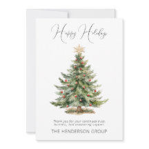 Company Logo QR Code Happy Holidays Christmas Tree