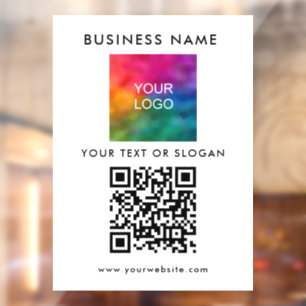 Company Logo QR Code Modern Elegant Trendy