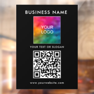 Company Logo QR Code Modern Elegant Trendy