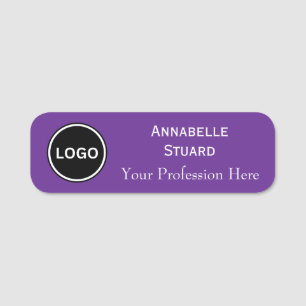 Company Logo Retail Employee Name Tag
