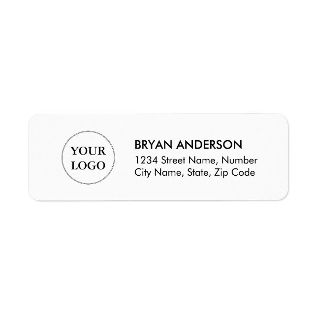 Company Logo Return Address Label (Front)