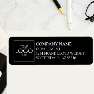 Company Logo Simple Custom Business Return Address Return Address Label