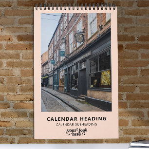 Company Logo Simple Modern Minimalist Promotional Calendar
