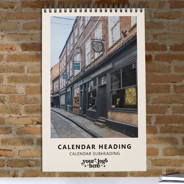 Company Logo Simple Modern Minimalist Promotional  Calendar (Creator Uploaded)