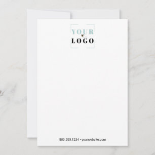 Company Logo Simple White Custom Card