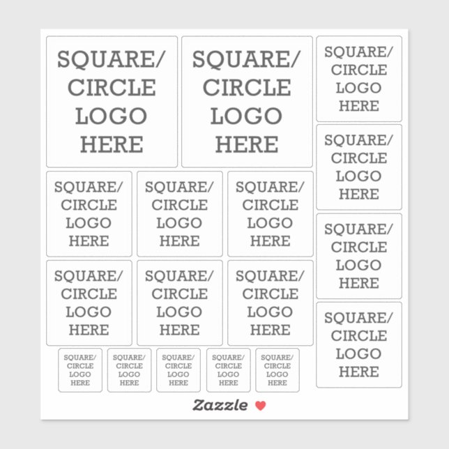 Company Logo | Square or Circle Shape Easy Upload (Sheet)