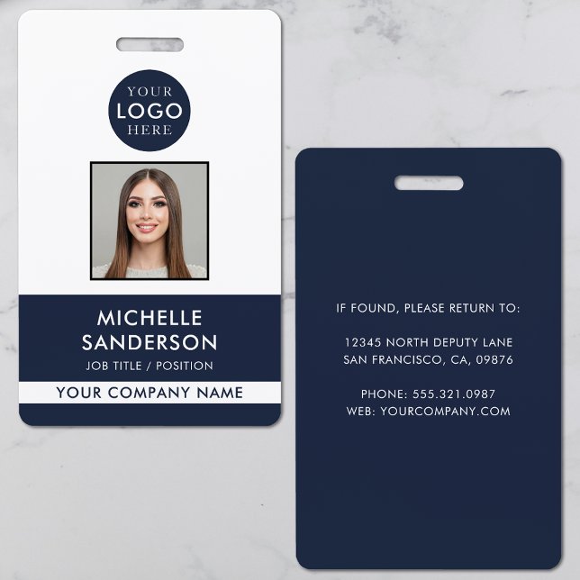 Company Logo Staff Employee Photo ID ID Badge (Company Logo Staff Employee Photo ID Badge)
