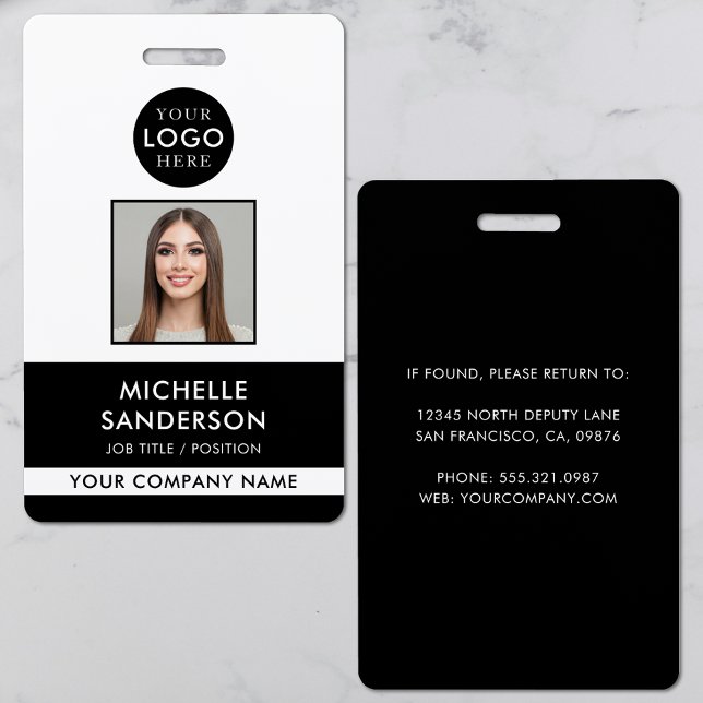 Company Logo Staff Employee Photo ID ID Badge (Company Logo Staff Employee Photo ID Badge
)