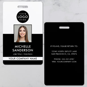 Company Logo Staff Employee Photo ID ID Badge
