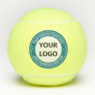 Company Logo Text Branded Tennis Balls Template