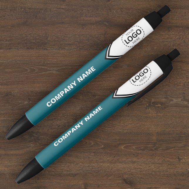 Company Logo & Text Teal Pen (Creator Uploaded)