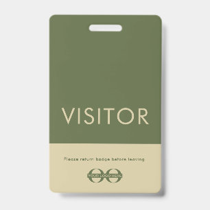 Company Logo Visitor Badge ID Badge