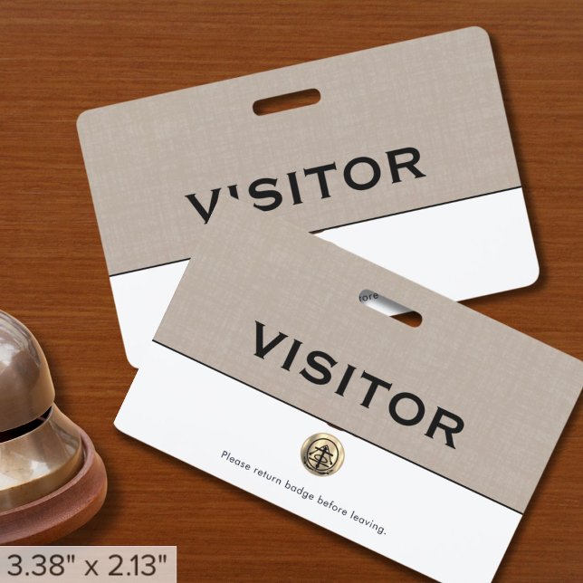 Company Logo Visitor Badge ID Badge (Creator Uploaded)