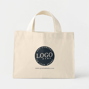 Company Logo with Business Website Employee Mini Tote Bag