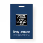 Company Logo with First and Last Names Bar Code