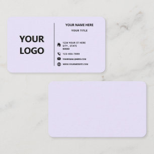 Company Logo Your Design Business Card Template