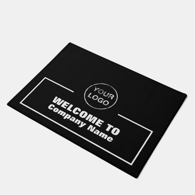 Company Name and Logo, Welcome Doormat (Angled)