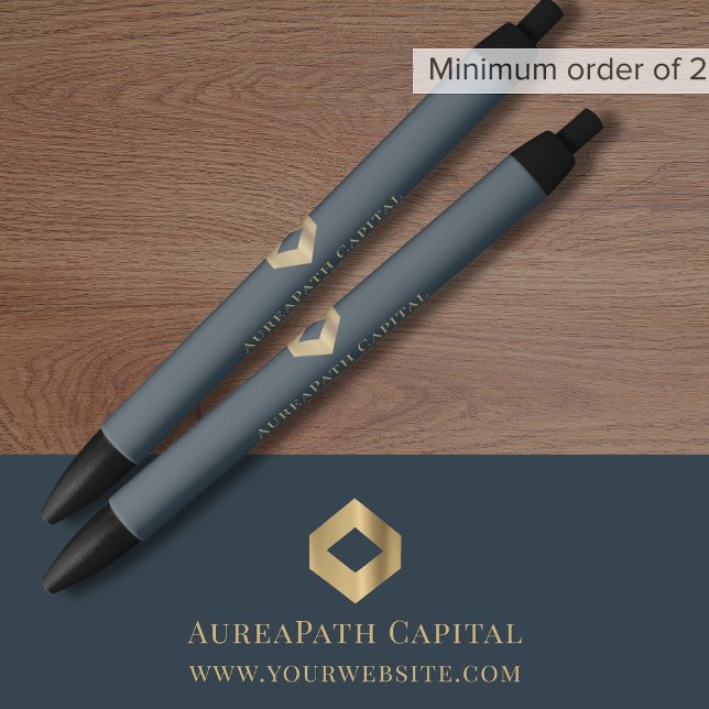 Company Name Custom Logo Promotional Black Ink Pen (Creator Uploaded)
